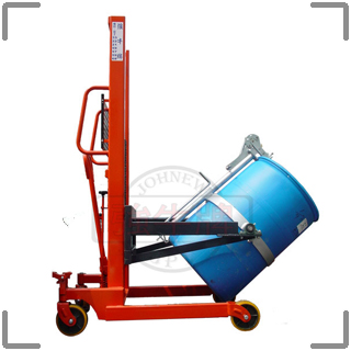 強牛牌紅色手動傾倒機側面